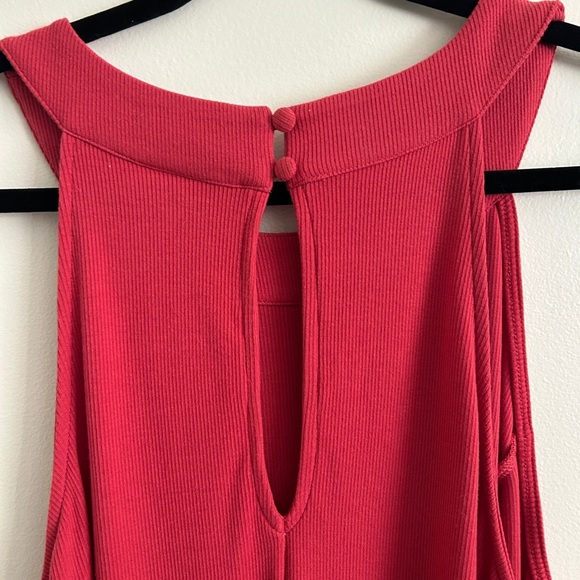 Torrid Red A-Line Mini Rib Trapeze Dress - Picture 2 of 9